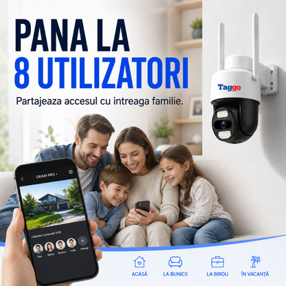 Camera Supraveghere 4G Cartela Sim, Panou Solar, 3MP, Inregistrare AOV 24/7, Night Vision