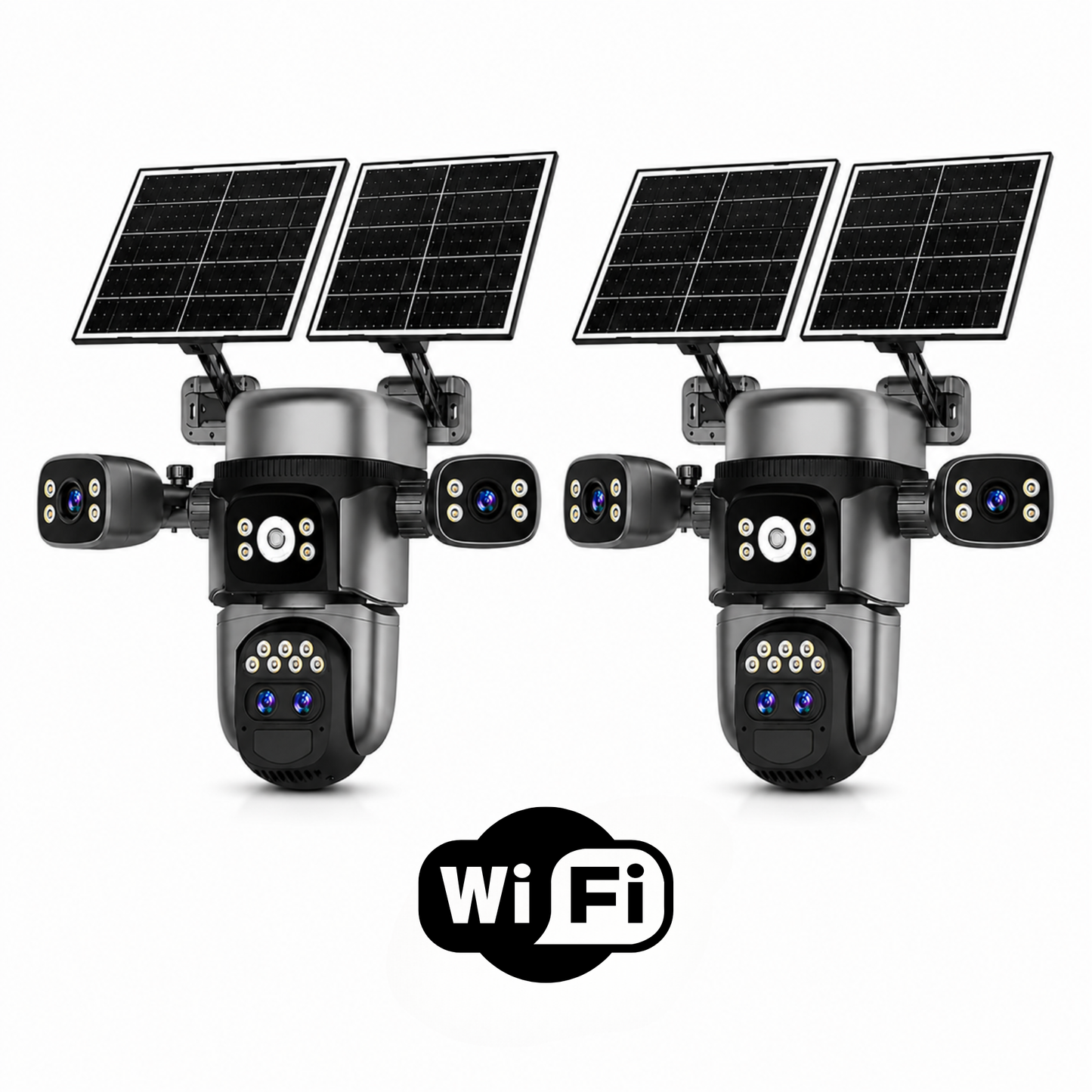 Pachet 2x Camere Supraveghere Crocodil, WIFI, ZOOM 10X, Inregistrare AOV