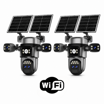 Pachet 2x Camere Supraveghere Crocodil, WIFI, ZOOM 10X, Inregistrare AOV