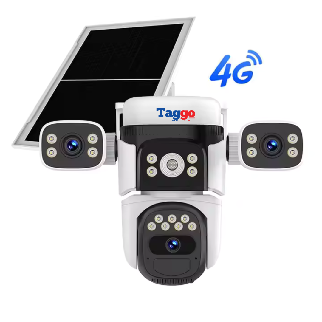 Camera crocodil solar 4G multi-lentile, 12MP, panou solar, stocare in cloud si SD, Rezistenta la apa IP66, Urmarire persoane