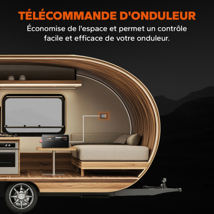 Invertor LiTime 3000W (6000W varf) Sinus Pur, 12V la 230V – Auto, Solar, Camping, protectie completa, telecomanda, 2 prize AC, 18A