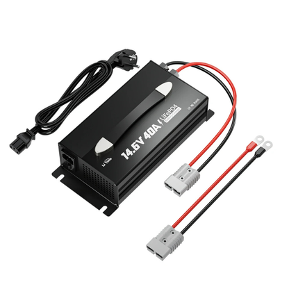 Incarcator Redresor LiTime 12V (14,6V) 40A pentru baterii LiFePO4, montabil, cu maner