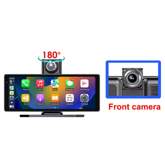 Navigatie Stereo Auto C10 4k + camera spate 1080P DVR, Ecran 8,1", Conectivitate Bluetooth, GPS