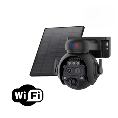 Camera Supraveghere WIFI 4K Ultra HD, Dual Lens, 12X ZOOM, Incarcare Solara, Rotire Din Aplicatie, Rezistenta La Apa IP 66