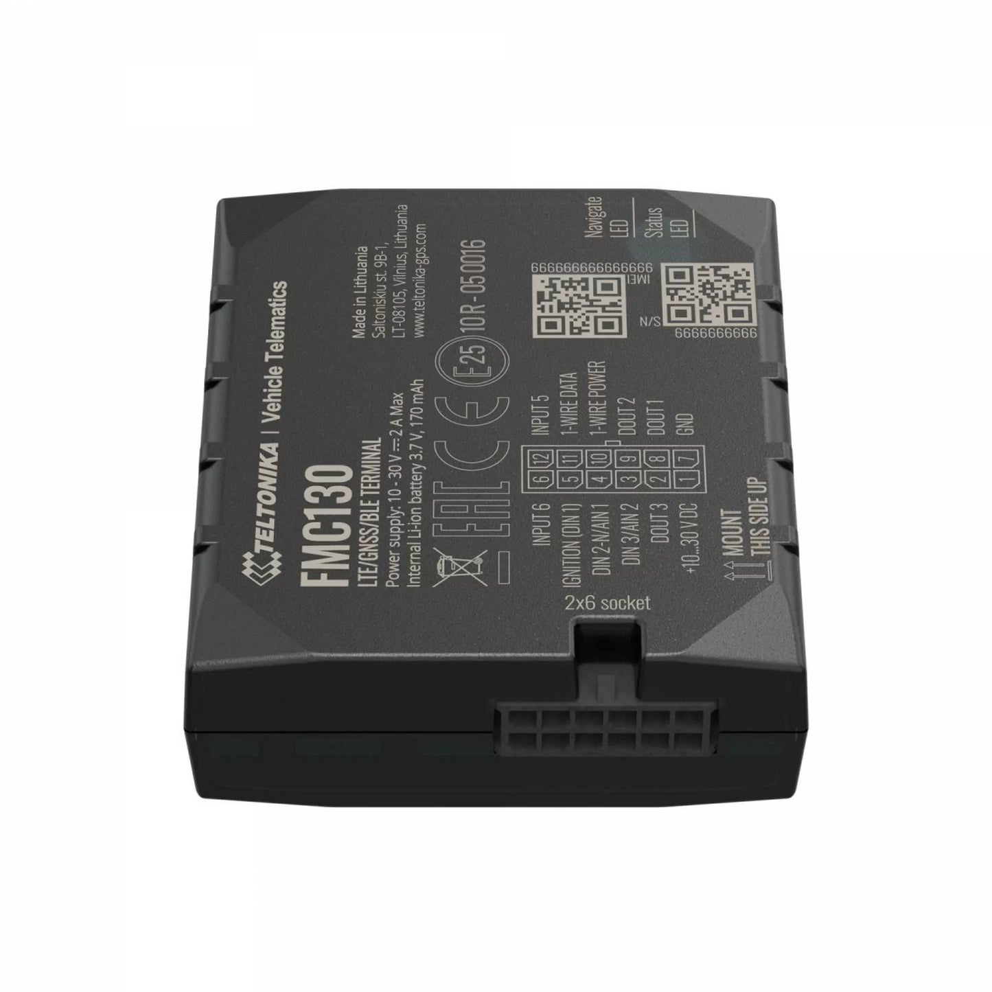 GPS Tracker Auto Profesional Teltonika FMC130 - Localizare 4G LTE, Bluetooth, Baterie Internă 170 mAh,  eSIM global inclus