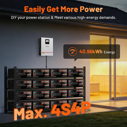 Acumulator Humsienk 12V 200Ah Plus LiFePO4 BMS 250A, 2560Wh, 3200W