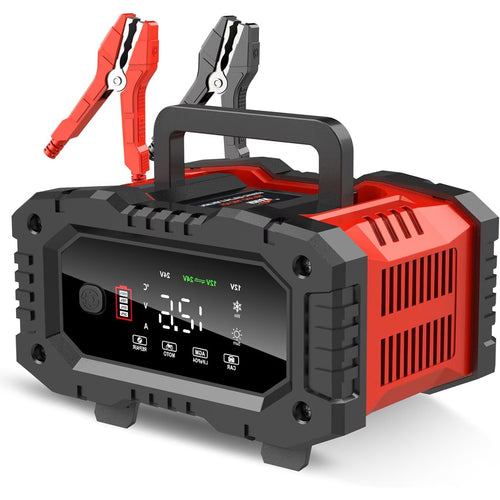 Redresor auto digital cu afisaj LCD, pentru incarcare baterii AGM, Acid Plumb si LiFePO4, Inteligent, Auto, Moto, Camion, 12V 20A / 24V 10A