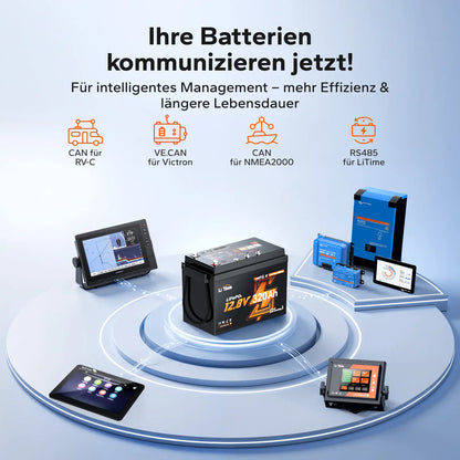 Baterie LiFePO LiTime 12V,320Ah,BMS 200A,cu incalzire si conexiune Smart ComFlex