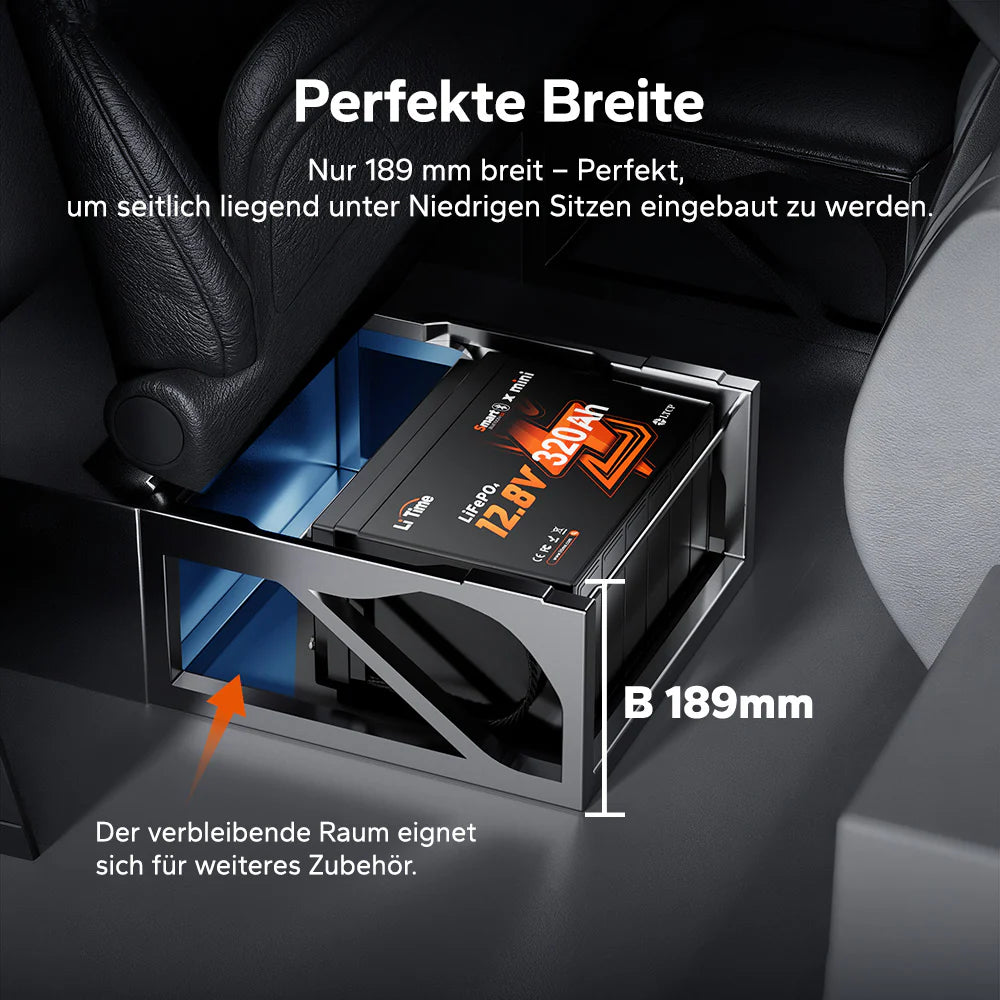 Acumulator LiFePO4 LiTime W190 12V 320Ah – Baterie Compacta pentru Rulota si Sisteme Solare