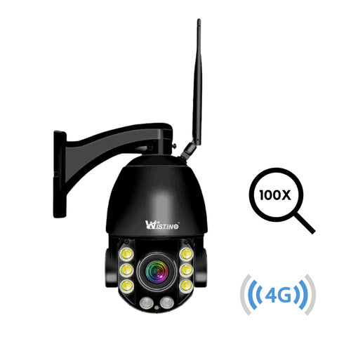 Camera Supraveghere 4G 4K Ultra HD 50X Optical ZOOM, Rotire Din Aplicatie, Rezistenta La Apa IP 66