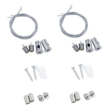 12 Kituri Suspendare Lampi LED Hexagon — 24 Cabluri x 2m