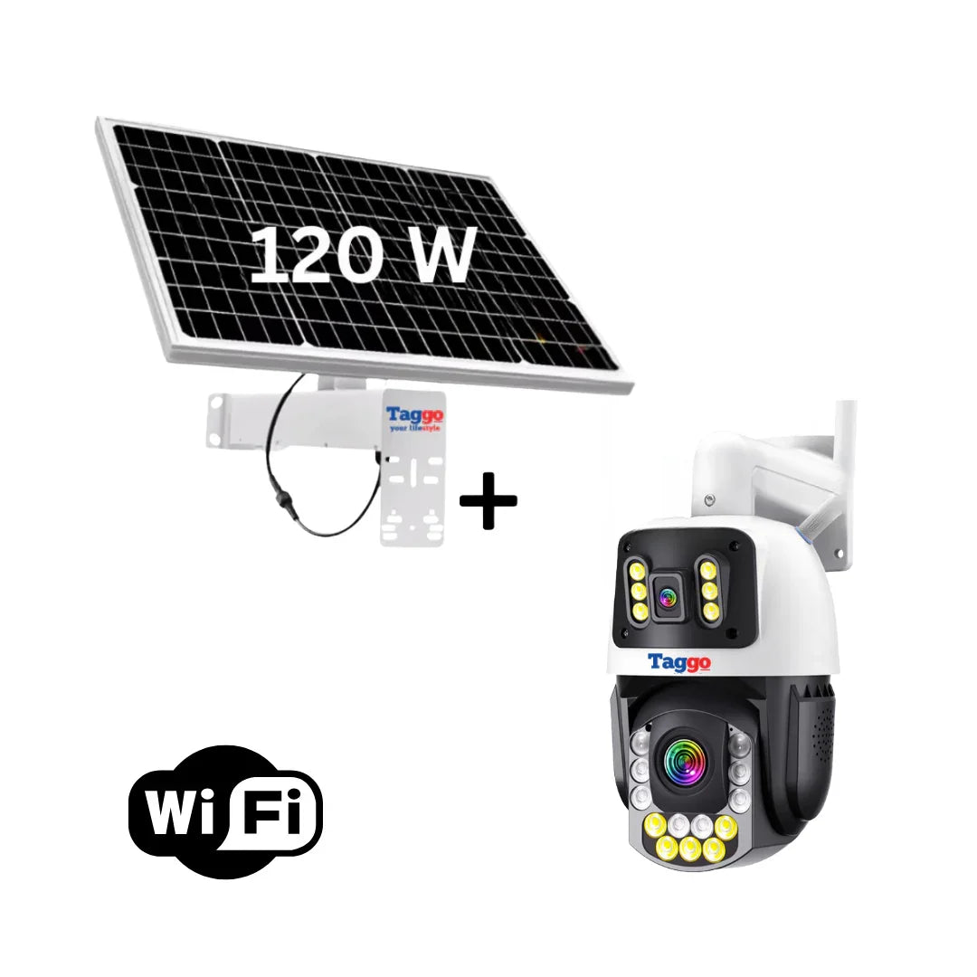 Camera Supraveghere cu Panou Solar si Conexiune WIFI, Rezolutie 4K 8MP, Zoom Optic 50X, PTZ Exterior, 24/7