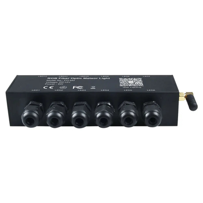 Kit Fibra Optica 9W efect stele cazatoare, meteorit, RGB, 12 canale cu 500 fire la 3M 0.75mm