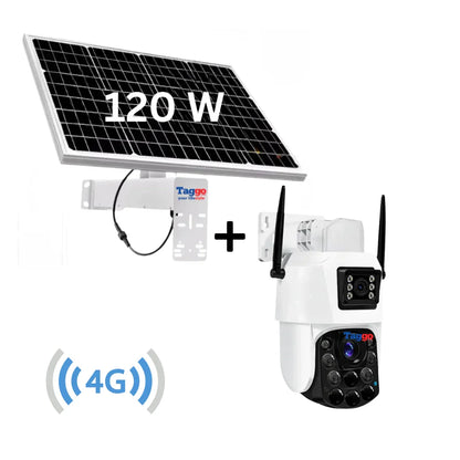 Camera Supraveghere cu Panou Solar si Cartela SIM 4G, Rezolutie 4K ULTRA HD, Zoom Optic 100X, PTZ Exterior, 24/7