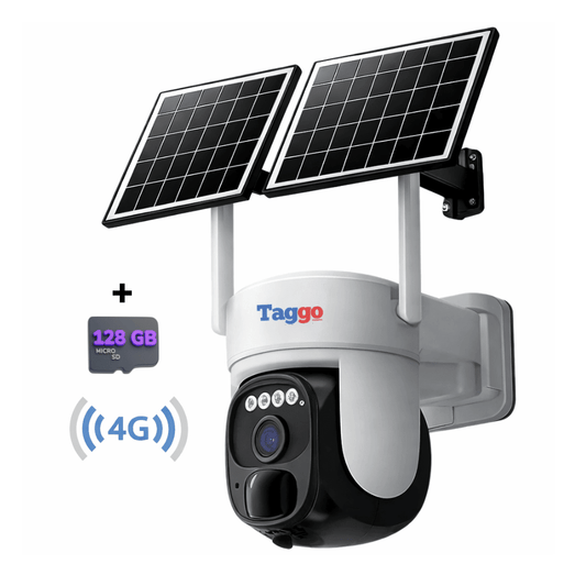 Camera supraveghere exterior 4G Ultra HD, 4MP, zoom 10x, funcție AOV, încărcare solară, rezistentă IP66, card 128GB, rotire din aplicație