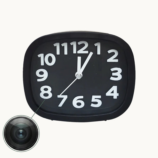 Ceas desteptator spion cu camera ascunsa Wi-Fi 1080p Full HD, MicroSD, detectie miscare, viziune nocturna