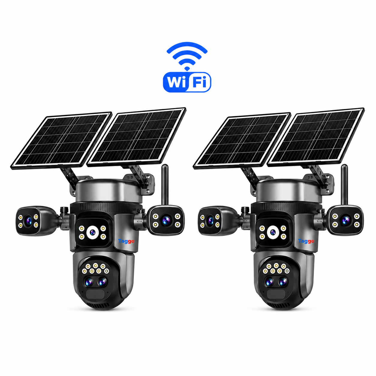 Pachet 2x Camere Supraveghere Crocodil, WIFI, ZOOM 10X, Inregistrare AOV