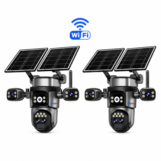 Pachet 2x Camere Supraveghere Crocodil, WIFI, ZOOM 10X, Inregistrare AOV