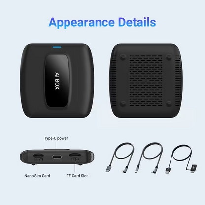 Android 12 Wireless CarPlay CA481 Aibox,  Youtube, Netflix, Spotify, 4G+64G - Taggo.ro
